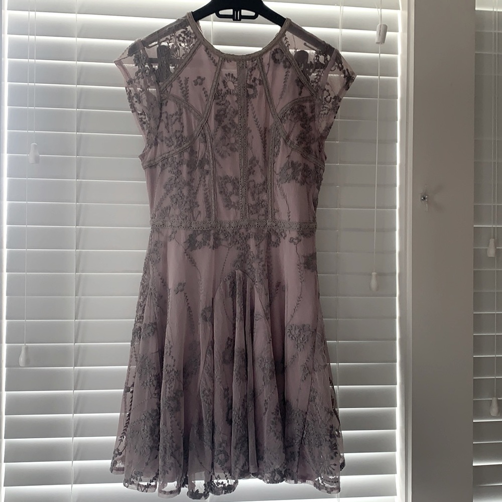 FREE PEOPLE lavender lace dress